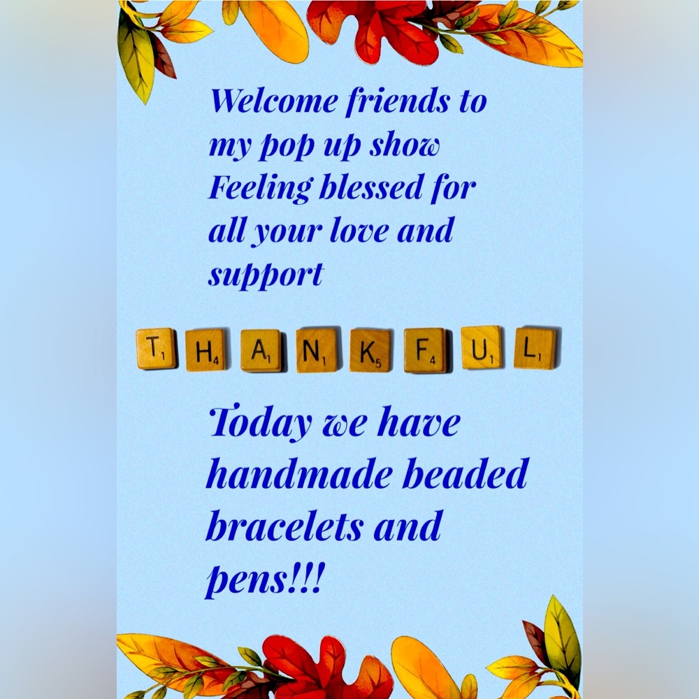 Handmade Bracelets and beaded Pens Etc